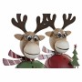 Décorations de Noël DKD Home Decor Métal Renne (2 pcs) (16 x 14 x 26 cm)