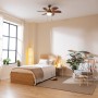 Ventilateur de Plafond avec Lumière Cecotec EnergySilence Aero 365 Doré Bois 50 W