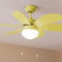 Ventilador de Techo con Luz Cecotec EnergySilence Aero 3600 Vision Full 50 W Amarillo