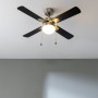 Ventilador de Techo con Luz Cecotec EnergySilence Aero 450 Negro Dorado 50 W
