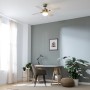 Ventilador de Techo con Luz Cecotec EnergySilence Aero 450 Blanco Dorado 50 W