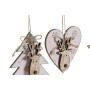 Décorations de Noël DKD Home Decor Arbre Bois (11 x 1 x 11 cm) (3 pcs)
