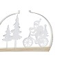 Décorations de Noël DKD Home Decor Métal Bois Cerf (14.5 x 2 x 15 cm) (3 pcs)