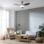 Ventilador de Techo con Luz Cecotec EnergySilence 4800 Negro Dorado 36 W