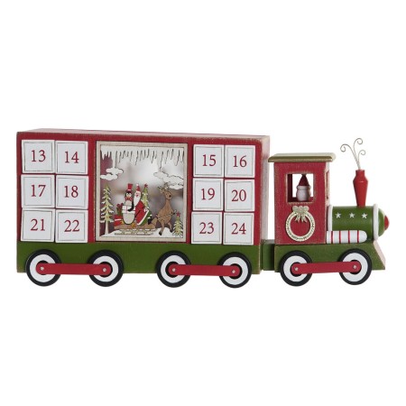 Calendrier de l’Avent DKD Home Decor Bois Train (43 x 9.5 x 17 cm)
