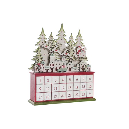 Calendrier de l’Avent DKD Home Decor Bois (32 x 8.5 x 38 cm)