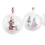 Boule de Noël DKD Home Decor PVC Père Noël (4 pcs) (7 x 7 x 7.5 cm)