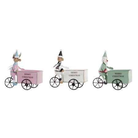 Décorations de Noël DKD Home Decor Métal (15 x 7 x 16 cm) (3 pcs)