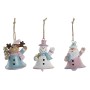 Ensemble Décorations de Noël DKD Home Decor Bois Père Noël (17 x 11.5 x 32 cm) (3 pcs)
