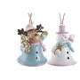 Ensemble Décorations de Noël DKD Home Decor Bois Père Noël (17 x 11.5 x 32 cm) (3 pcs)