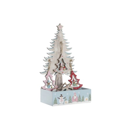 Décorations de Noël DKD Home Decor Bois Arbre (3 pcs) (17 x 11 x 32 cm)