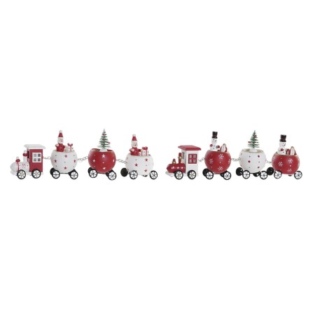 Décorations de Noël DKD Home Decor Bois Père Noël (2 pcs) (26 x 4 x 10 cm)