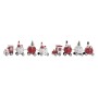 Décorations de Noël DKD Home Decor Bois Père Noël (2 pcs) (26 x 4 x 10 cm)