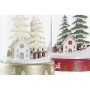 Décorations de Noël DKD Home Decor Maison Enneigé Verre (2 pcs) (11 x 11 x 17 cm)