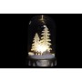 Décorations de Noël DKD Home Decor Maison Enneigé Verre (2 pcs) (11 x 11 x 17 cm)
