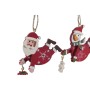 Décoration Suspendue DKD Home Decor Bois Père Noël Renne (17 x 11 x 32 cm) (3 Unités)