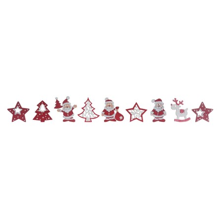 Décorations de Noël DKD Home Decor Bois Étoile (4 x 4 x 0.2 cm) (36 pcs)