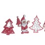 Décorations de Noël DKD Home Decor Bois Étoile (4 x 4 x 0.2 cm) (36 pcs)