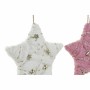 Décorations de Noël DKD Home Decor Laine Étoile (2 pcs) (15 x 2.5 x 14 cm)