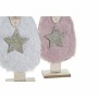 Décorations de Noël DKD Home Decor Ange Laine Bois MDF (16 x 5 x 31 cm) (2 pcs)