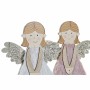 Décorations de Noël DKD Home Decor Ange Laine Bois MDF (16 x 5 x 31 cm) (2 pcs)
