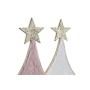 Arbre de Noël avec Étoile DKD Home Decor Laine Bois MDF (2 pcs) (26.5 x 6 x 58 cm)