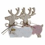 Décorations de Noël DKD Home Decor Polyester Renne Bois MDF (2 pcs) (17 x 5 x 29 cm)