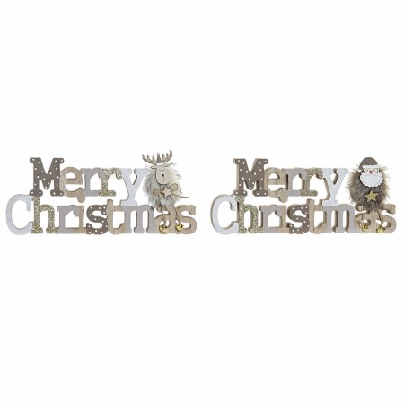Décorations de Noël DKD Home Decor Bois MDF (30 x 2 x 12 cm) (2 pcs)