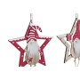 Décorations de Noël DKD Home Decor Étoile Bois MDF (15 x 1 x 20 cm) (2 pcs)