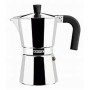 Cafetera Italiana Monix Plateado Metal Aluminio 3 Tazas