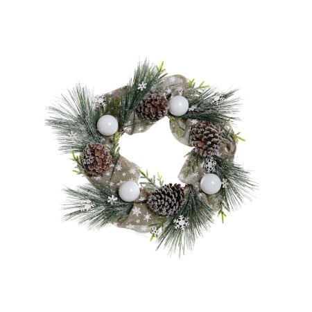 Couronne de Noël DKD Home Decor PVC (61 x 14 x 61 cm)
