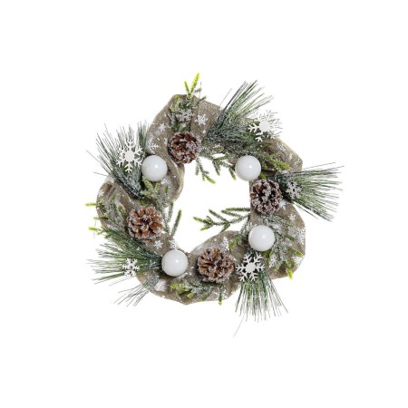 Couronne de Noël DKD Home Decor PVC (36 x 12 x 36 cm)