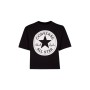 Camiseta de Manga Corta Infantil Converse Signature Chuck Patch Boxy Tee Negro