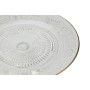 Assiette plate Home ESPRIT Transparent Doré Verre 23 x 23 x 8 cm