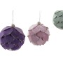 Boule de Noël DKD Home Decor Mousse Ananas (3 pcs) (10 x 10 x 23 cm)