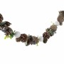 Guirlande de Noël DKD Home Decor Marron Vert Enneigé (8 x 8 x 150 cm)