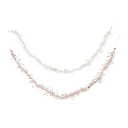 Guirlande de Noël DKD Home Decor Plume (2 pcs) (150 x 5 x 5 cm)