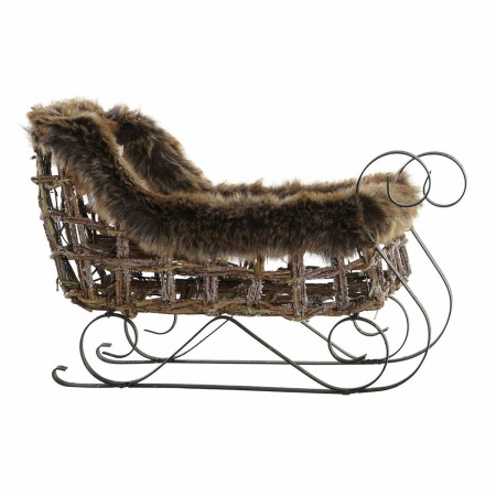 Traîneau DKD Home Decor Métal osier (40 x 19 x 27 cm)