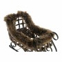 Traîneau DKD Home Decor Métal osier (40 x 19 x 27 cm)