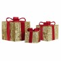 Boîte Cadeau DKD Home Decor Noël Polyester (3 pcs) (25 x 25 x 29 cm)