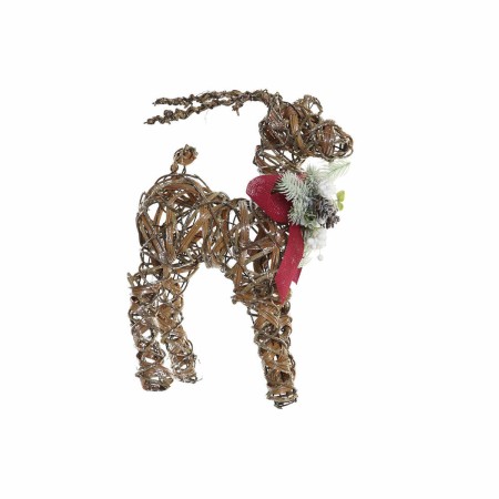 Décorations de Noël DKD Home Decor Renne Rotin (35 x 18 x 44 cm)