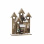 Décorations de Noël DKD Home Decor Maison Bois (23.5 x 7 x 30 cm)