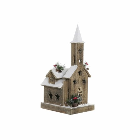 Décorations de Noël DKD Home Decor Maison Bois (20 x 26 x 51 cm)