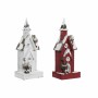 Décorations de Noël DKD Home Decor Maison Bois (2 pcs) (15 x 12 x 40 cm)