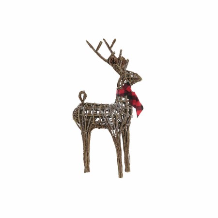 Décorations de Noël DKD Home Decor Renne Jute osier (33 x 14 x 60 cm)