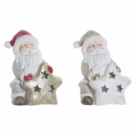 Décorations de Noël DKD Home Decor Résine Père Noël (2 pcs) (26 x 19 x 31 cm)