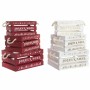 Set de boîtes décoratives DKD Home Decor Noël Bois de paulownia (2 pcs) (40 x 30 x 20 cm)