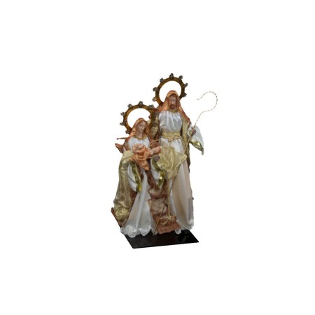 Décorations de Noël DKD Home Decor Blanc Doré (27 x 27 x 50 cm)