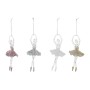 Décorations de Noël DKD Home Decor Acrylique Paillettes (4 pcs) (8 x 6 x 17.5 cm)