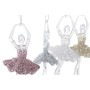Décorations de Noël DKD Home Decor Acrylique Paillettes (4 pcs) (8 x 6 x 17.5 cm)